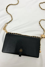 Load image into Gallery viewer, Chanel grained calfskin wallet with golden button