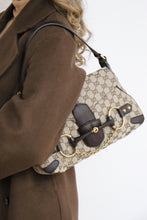 Load image into Gallery viewer, Gucci monogram canvas horsebit bag