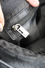Load image into Gallery viewer, Fendi zucchino double flap baguette in black