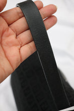 Load image into Gallery viewer, Fendi zucchino double flap baguette in black