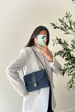 Load image into Gallery viewer, Dior Navy Blue Monogram Crossbody