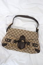 Load image into Gallery viewer, Gucci monogram canvas horsebit bag