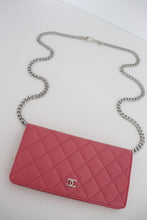 Load image into Gallery viewer, Chanel quilted yen pink leather wallet