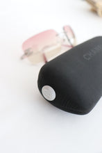 Load image into Gallery viewer, Y2K Chanel Rhinestone Ombre Pink Tinted Silver Sunglasses