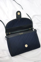 Load image into Gallery viewer, Dior Navy Blue Monogram Crossbody