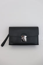 Load image into Gallery viewer, Louis Vuitton Taiga Belaia Clutch Bag in Ardoise Black