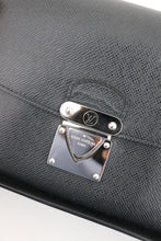 Load image into Gallery viewer, Louis Vuitton Taiga Belaia Clutch Bag in Ardoise Black