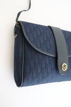 Load image into Gallery viewer, Dior Navy Blue Monogram Crossbody