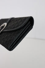 Load image into Gallery viewer, Christian Dior Trotter Wallet with Horseshoe Clasp Black