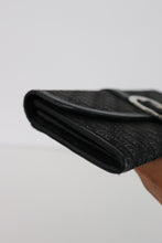 Load image into Gallery viewer, Christian Dior Trotter Wallet with Horseshoe Clasp Black