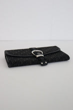 Load image into Gallery viewer, Christian Dior Trotter Wallet with Horseshoe Clasp Black