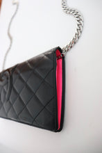 Load image into Gallery viewer, Chanel quilted black vintage wallet