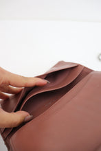 Load image into Gallery viewer, Chanel patent brown vintage wallet