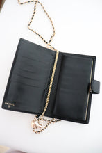 Load image into Gallery viewer, Chanel CC black caviar vintage wallet