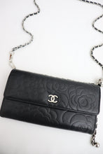 Load image into Gallery viewer, Chanel camellia lambskin wallet