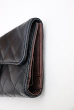 Load image into Gallery viewer, CHANEL Lambskin Quilted Flap Wallet Black