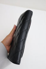 Load image into Gallery viewer, CHANEL Lambskin Quilted Flap Wallet Black