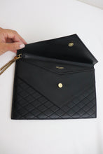 Load image into Gallery viewer, BRAND NEW - YSL Gaby quilted leather envelope pouch on chain (retails $1100)