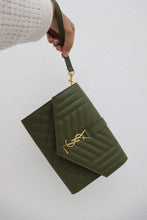 Load image into Gallery viewer, Saint Laurent Logo Mix Matelasse Leather Envelope
