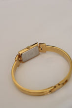 Load image into Gallery viewer, Vintage Givenchy 1990s Emerald Dial Gold Plated Bangle Watch