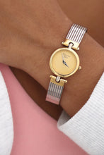 Load image into Gallery viewer, Dior 1990s Golden Dial Round Two Tone Watch