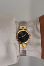 Load image into Gallery viewer, Dior 1990s Black Dial Round Two Tone Watch