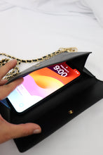 Load image into Gallery viewer, Chanel grained calfskin wallet with golden button