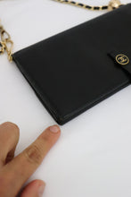 Load image into Gallery viewer, Chanel grained calfskin wallet with golden button