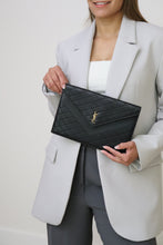 Load image into Gallery viewer, BRAND NEW - YSL Gaby quilted leather envelope pouch on chain (retails $1100)