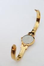 Load image into Gallery viewer, Vintage Givenchy 1990s Blue Dial Gold Plated Bangle Watch