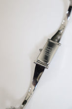 Load image into Gallery viewer, Vintage Gucci Bangle Watch in silver with black dial