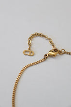 Load image into Gallery viewer, Vintage Dior Diorissimo Crystal Oval Pendant Necklace