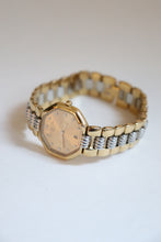 Load image into Gallery viewer, Vintage Christian Dior CD 11P Diamonds Depose Octagon Gold and Silver Quartz Watch