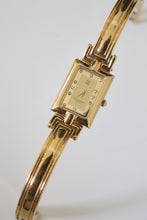 Load image into Gallery viewer, Vintage Givenchy 1990s Gold Dial Plated Bangle Watch