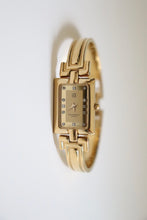 Load image into Gallery viewer, Vintage Givenchy 1990s Gold Dial Plated Bangle Watch