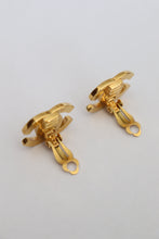 Load image into Gallery viewer, Chanel CC Turnlock Clip-On Earrings 24K GP