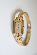 Load image into Gallery viewer, Shop Vintage Givenchy 1990s Gold Dial Gold Plated Bangle Watch