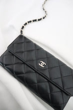 Load image into Gallery viewer, Chanel lambskin quilted flap wallet
