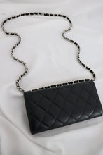 Load image into Gallery viewer, Chanel lambskin quilted flap wallet