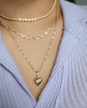 Load image into Gallery viewer, 18k gold filled heart necklace