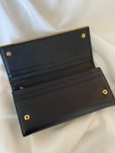 Load image into Gallery viewer, Black Prada leather continental wallet