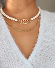 Load image into Gallery viewer, Gucci GG logo with freshwater pearls