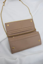 Load image into Gallery viewer, Prada Saffiano metal bar continental flap wallet