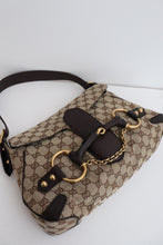 Load image into Gallery viewer, Gucci monogram canvas horsebit bag

