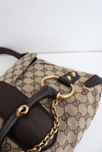 Load image into Gallery viewer, Gucci monogram canvas horsebit bag
