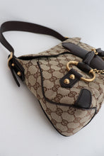 Load image into Gallery viewer, Gucci monogram canvas horsebit bag

