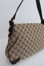 Load image into Gallery viewer, Gucci monogram canvas horsebit bag
