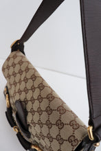 Load image into Gallery viewer, Gucci monogram canvas horsebit bag
