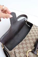 Load image into Gallery viewer, Gucci monogram canvas horsebit bag
