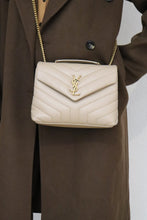 Load image into Gallery viewer, BRAND NEW YSL Loulou Bag in Quilted leather in beige (retails for 2650$)

